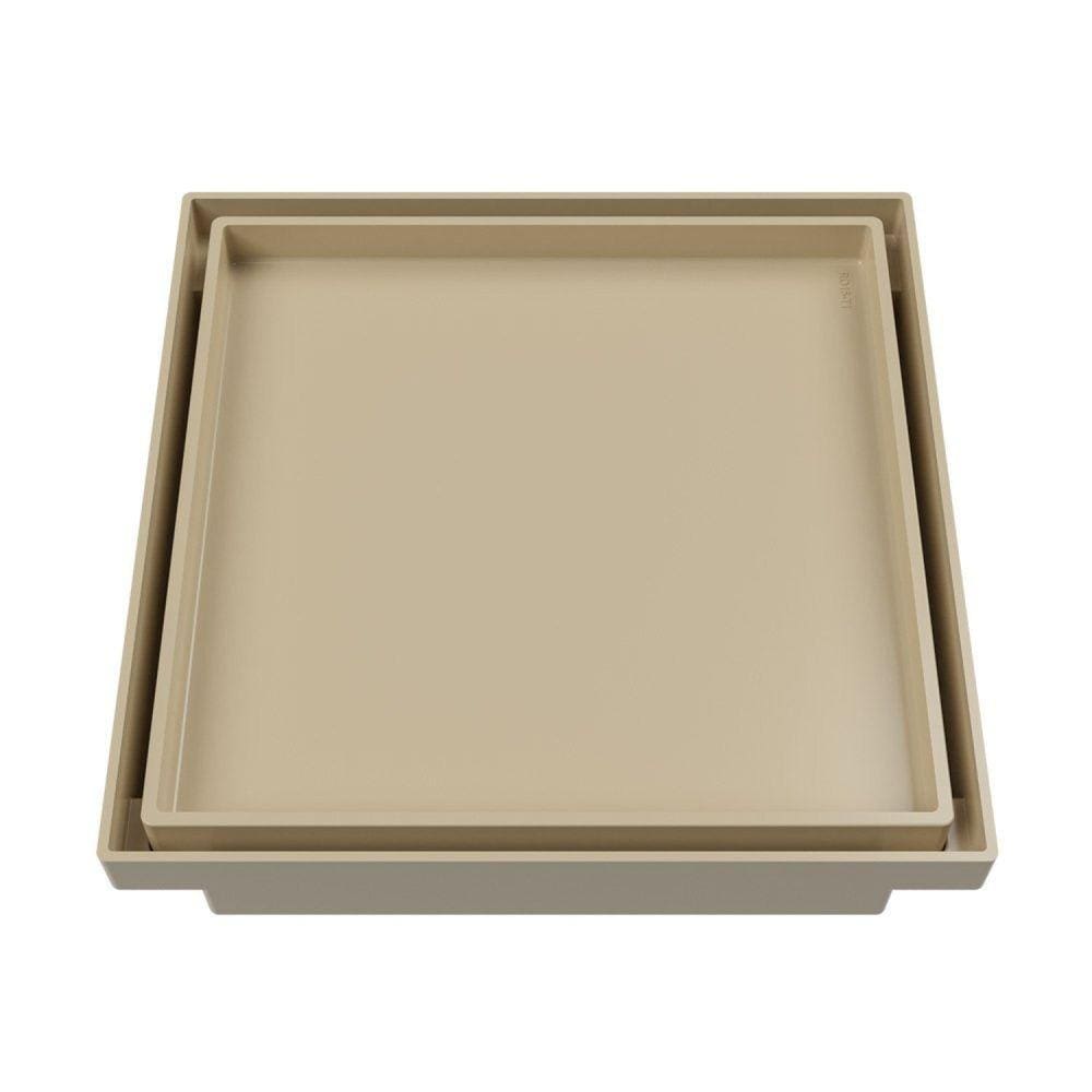 Ralo Oculto Quadrado 10x10cm  Astra Bege