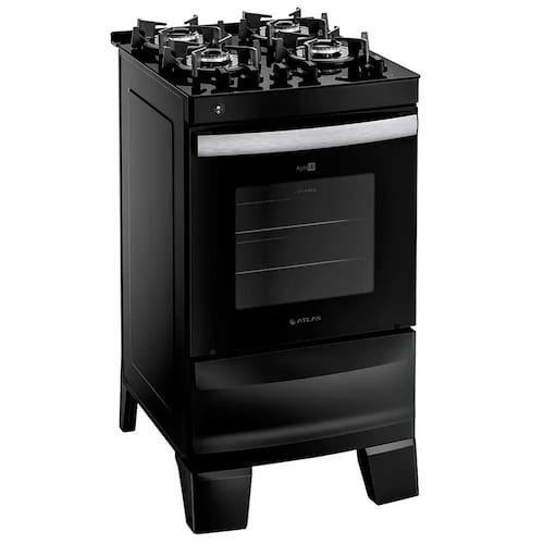 imagem-Fogão Agile Up 4 Bocas com Mesa de Vidro Atlas - Bivolt