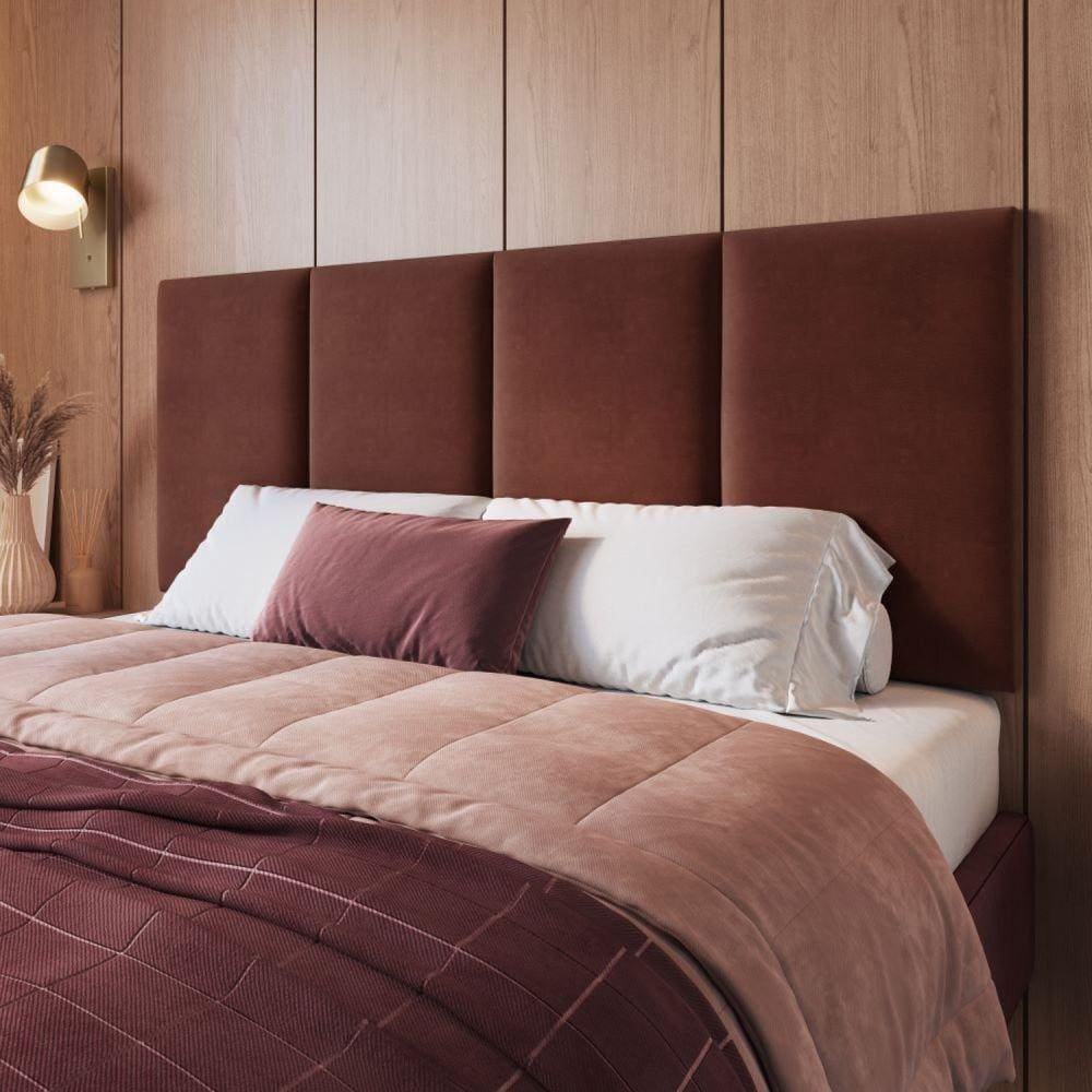 Cabeceira Painel Adesiva Milano 158cm Marrom