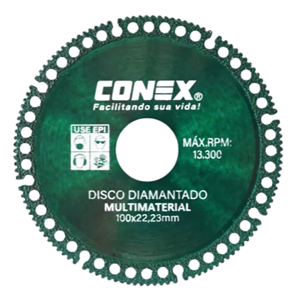 Disco Diamantado Corte Multimateriais 100 X 22,23MM - Conex