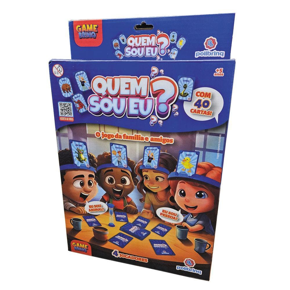 Jogo de Adivinhação Quem Sou Eu? 4 Jogadores Polibrinq