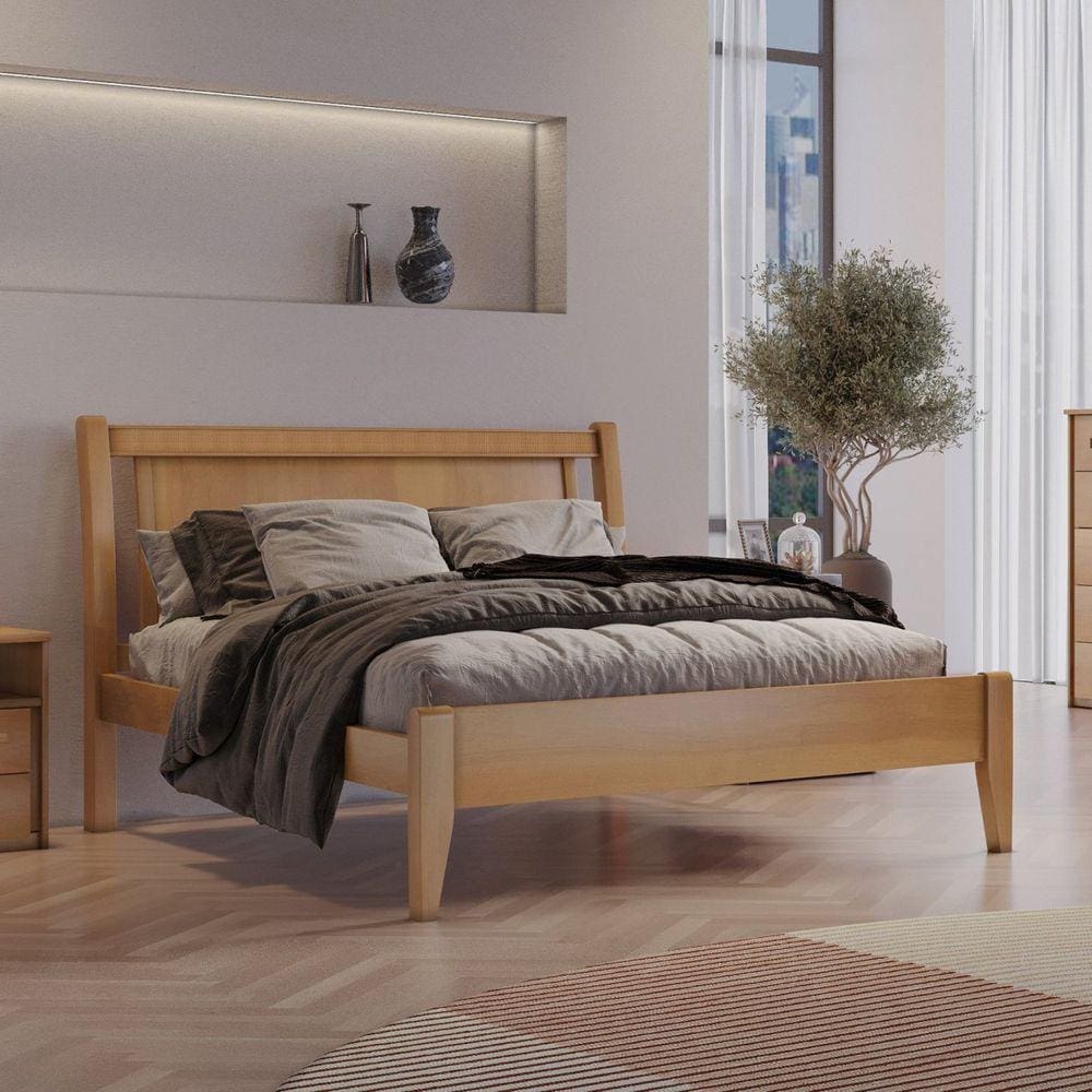 Cama de Casal 140cm Florença Amêndoa Mel
