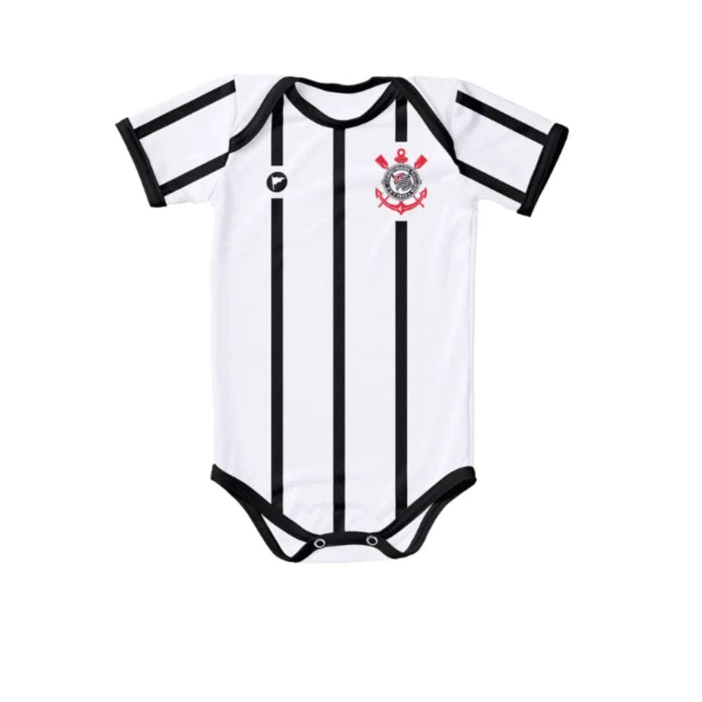 Body Corinthians Bebê Com Proteção Uv Torcida Baby