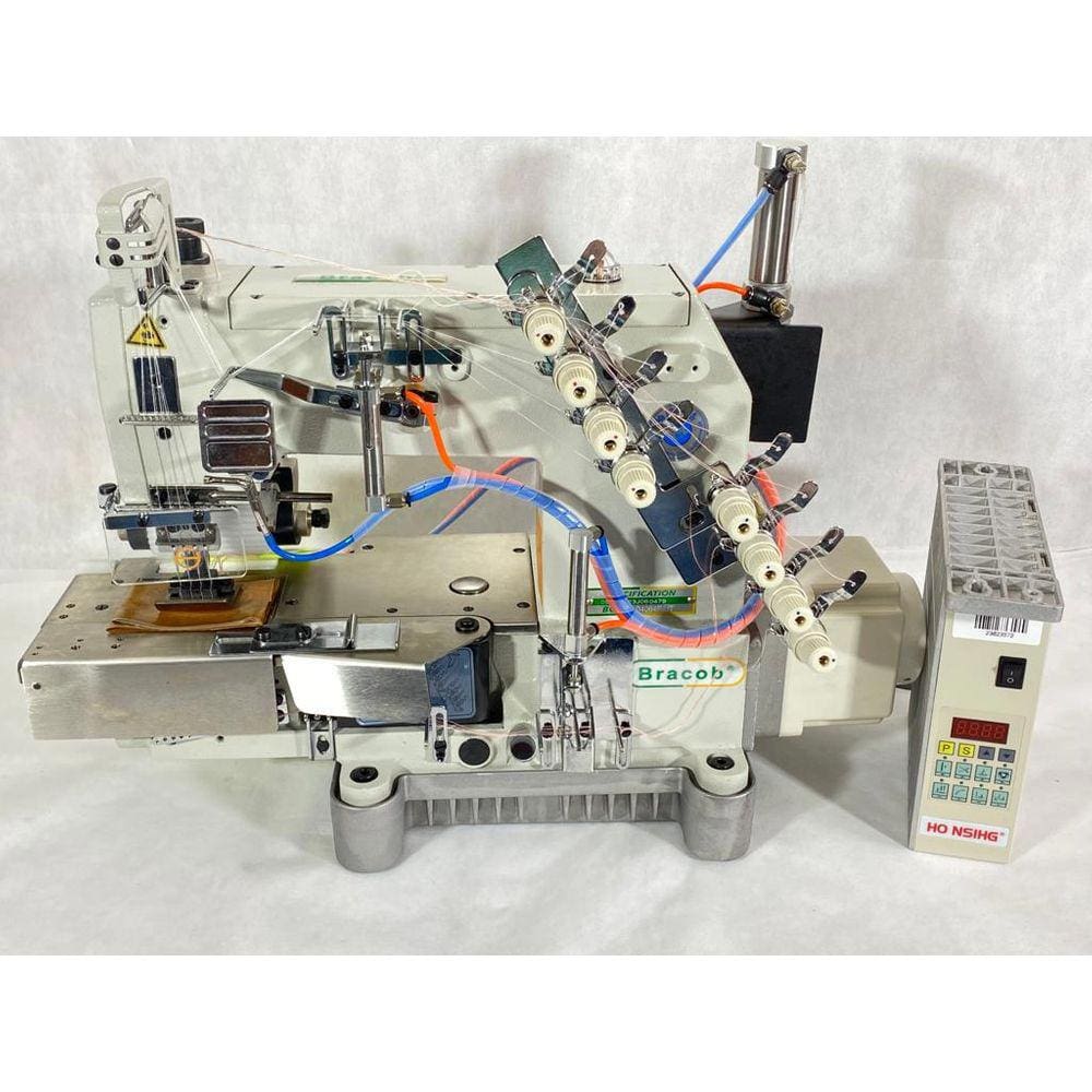 Máquina de Costura 4 Agulhas Eletrônica Pneumática -Bracob