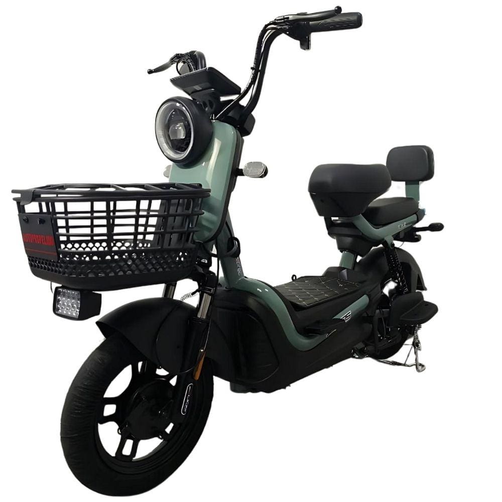 Bicicleta Elétrica Scooter 500W 48V 20Ah Eko-5 Duos Verde Claro