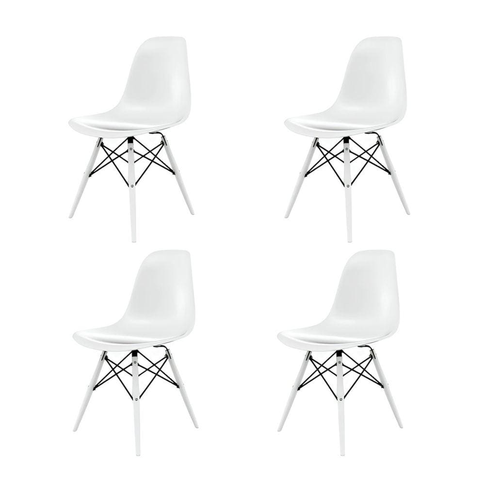 Cadeira para Sala de Jantar Eames Pp Dsw Inj Branco