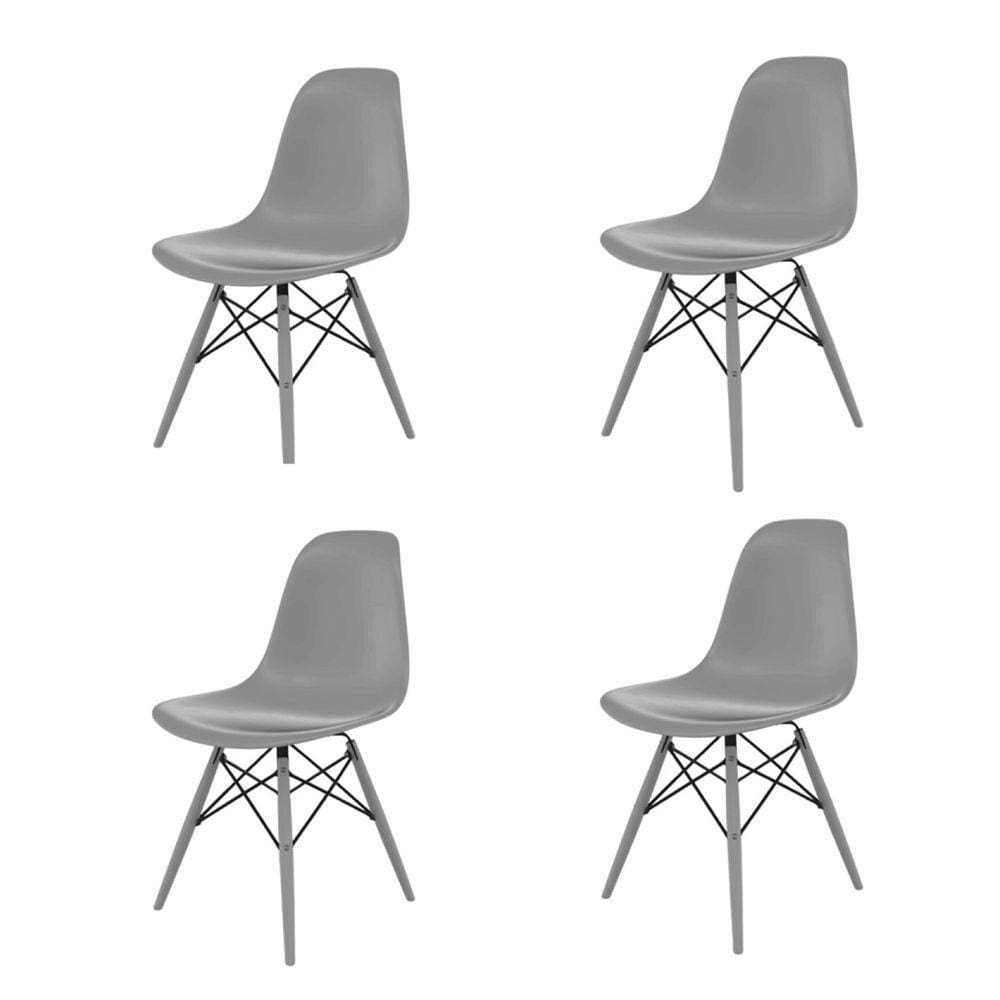 Cadeira para Sala de Jantar Eames Pp Dsw Inj Cinza Brasão
