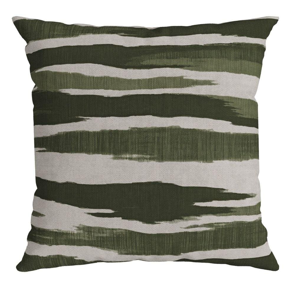 Capa Veludo Luxor 306 43 Cm X 43 Cm Verde / Branca