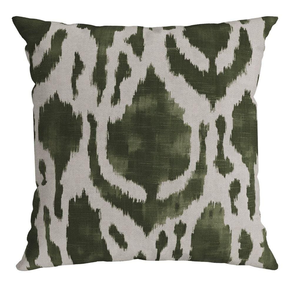 Capa Veludo Luxor 307 43 Cm X 43 Cm Verde / Branca