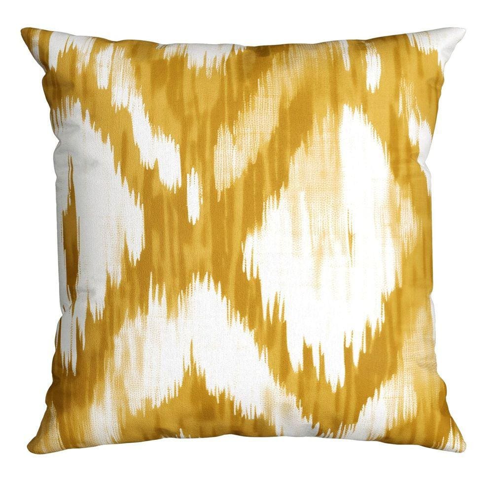 Capa de Almofada Silk Home 620 43 Cm X 43 Cm Mostarda / Branca