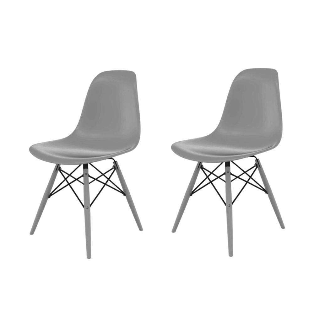Cadeira para Sala de Jantar Eames Pp Dsw Inj Cinza Brasão