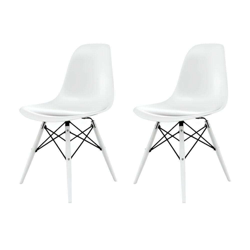 Cadeira para Sala de Jantar Eames Pp Dsw Inj Branco