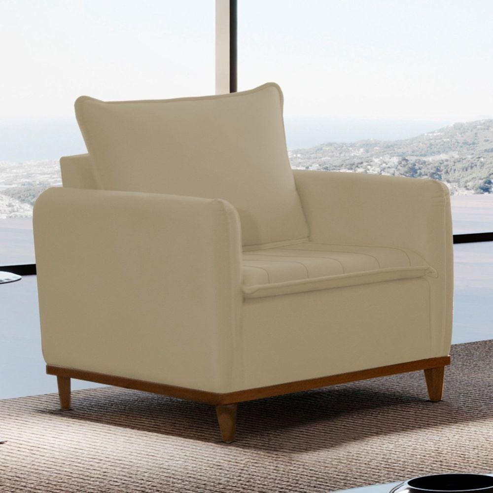 Poltrona para Sala de Estar Armany Jolie/Bege