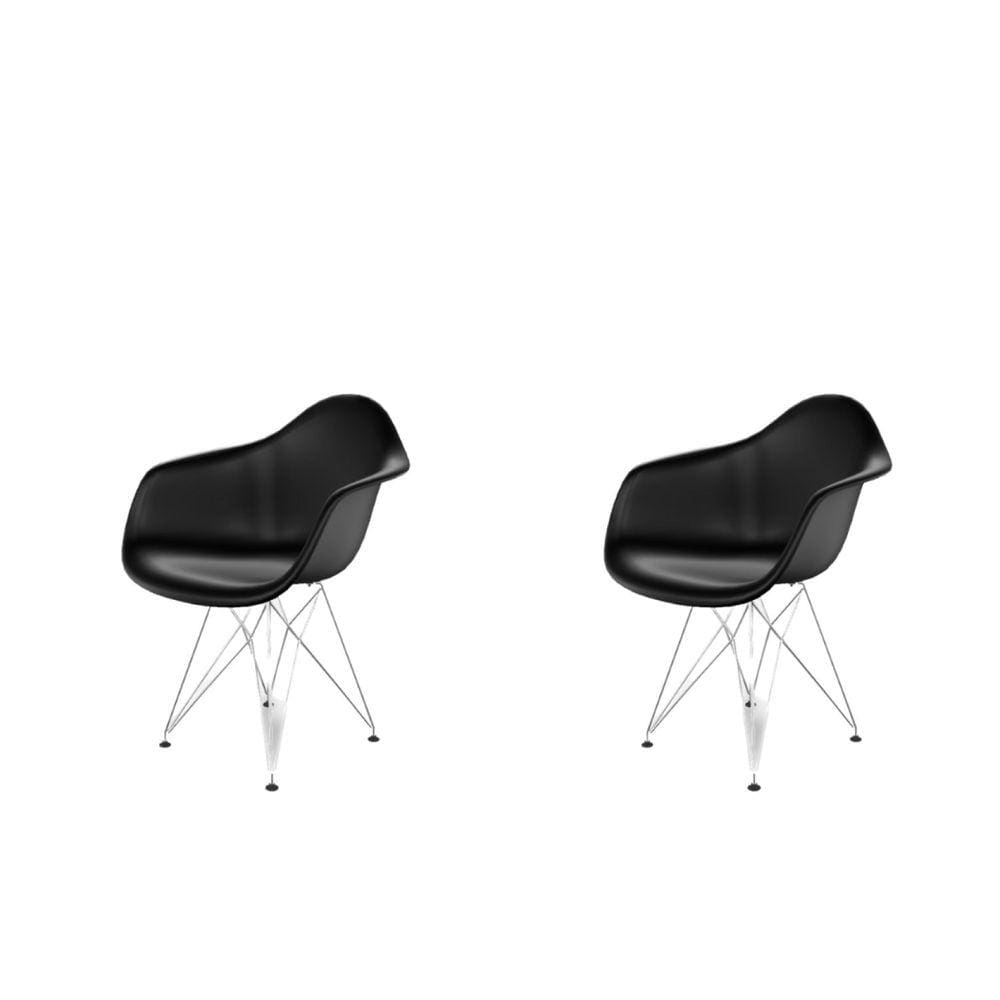 Cadeira para Sala de Jantar Arm Eiffel Preto