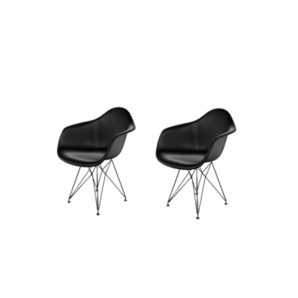 Cadeira para Sala de Jantar Arm Eiffel Preto