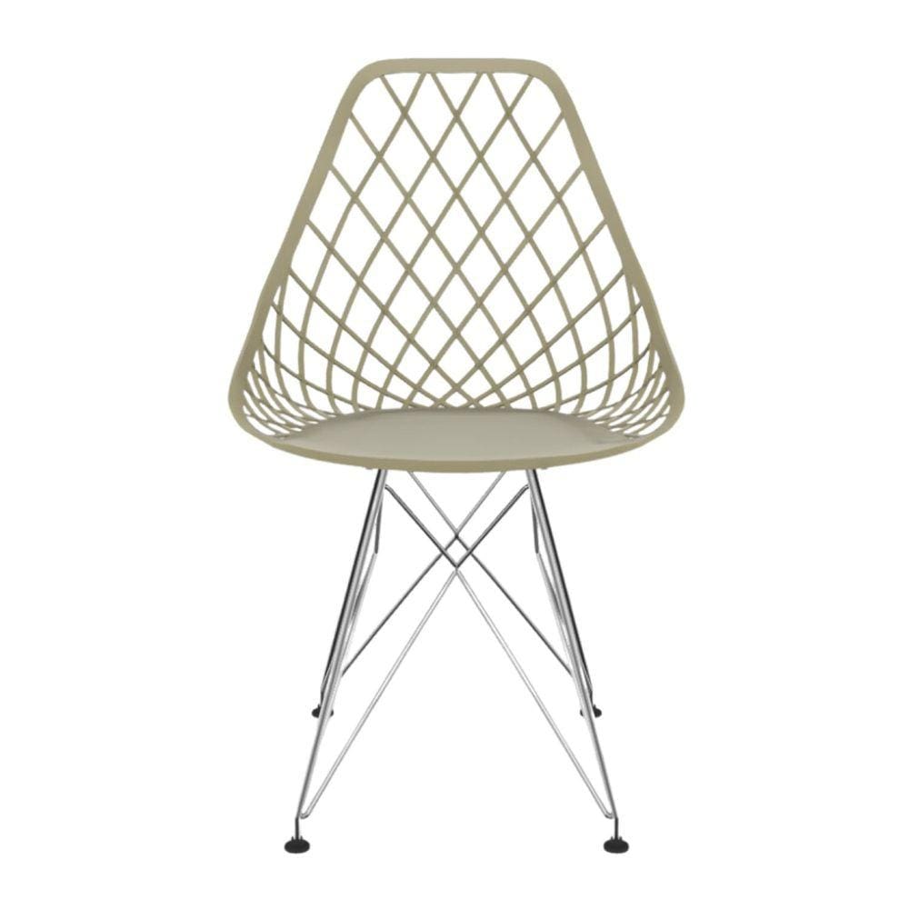Cadeira para Sala de Jantar Kayla Eiffel Cinza