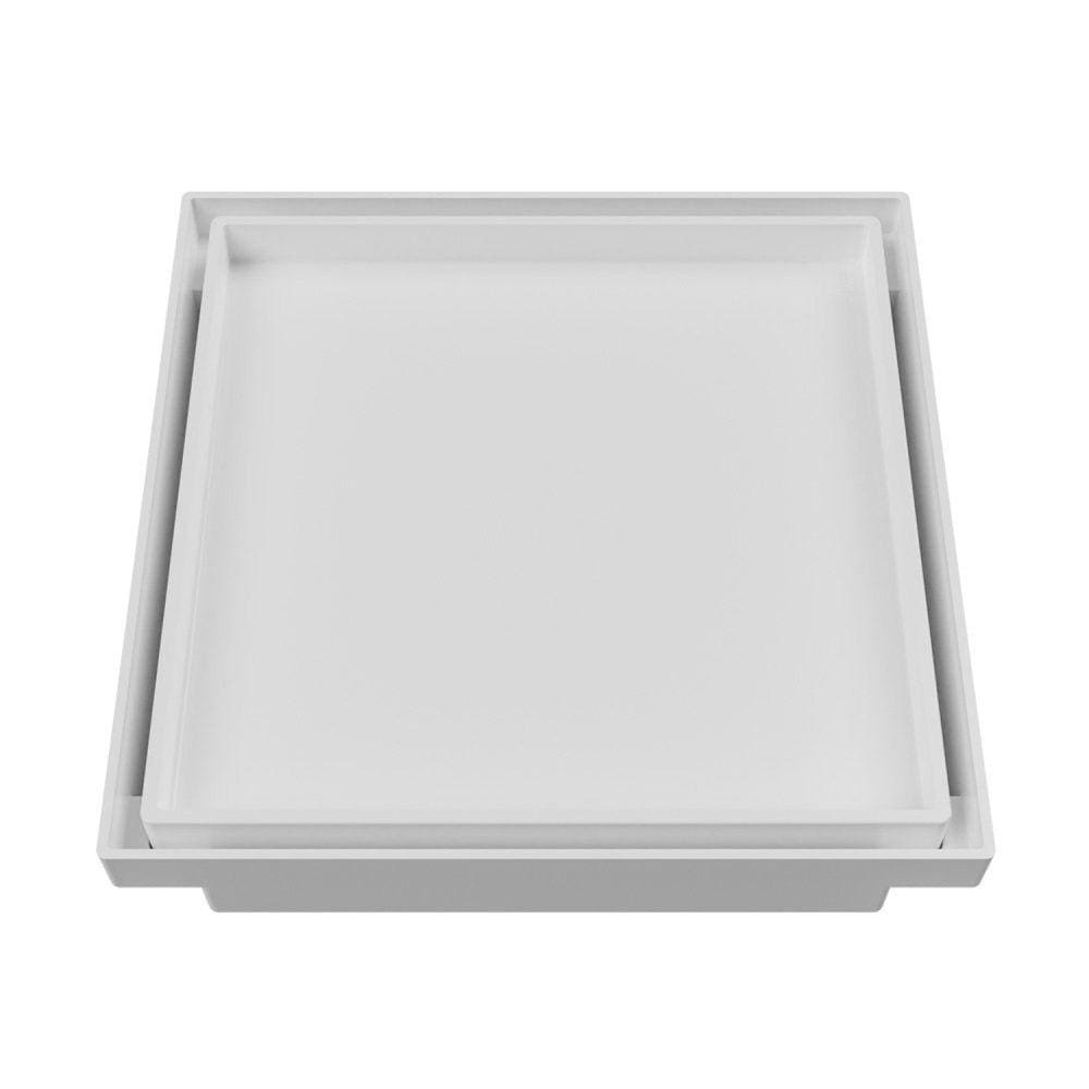 Ralo Oculto Quadrado 10x10cm  Astra Branco