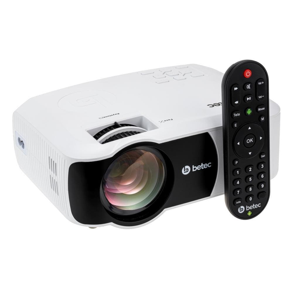 Mini Projetor Led 2400 Lumens Smart Android Hd Betec Bt920A