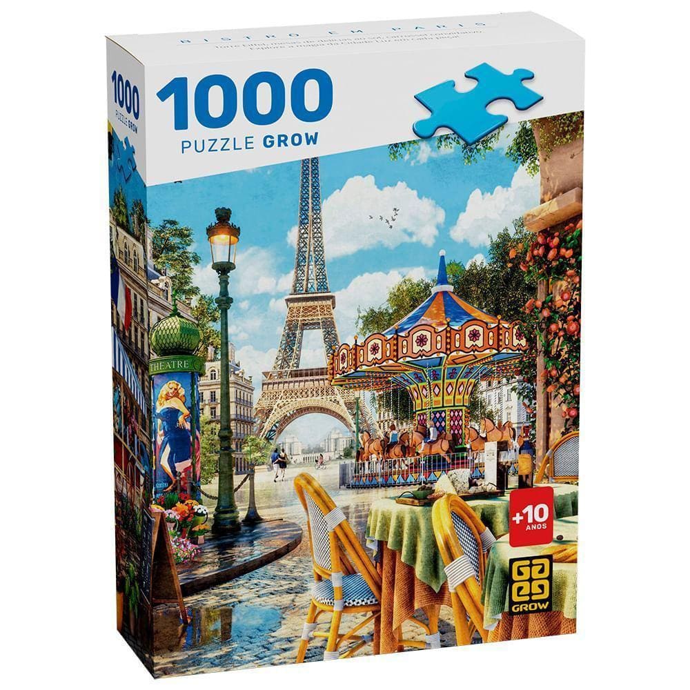 Puzzle 1000 Peças Bistrô Em Paris