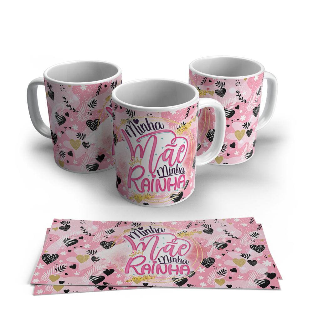 Caneca de Porcelana Dia das Mães modelo 14