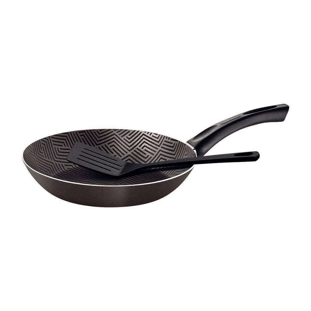 Frigideira Paris Antiaderente Starflon Max Chumbo Com Espátula De Nylon 24 Cm 1,2 L