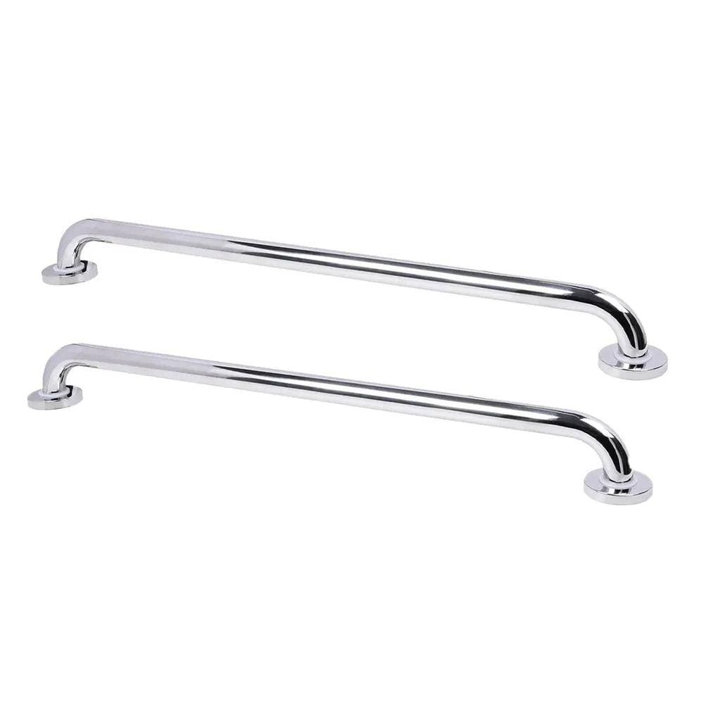 Barra Alça Apoio 60cm Aço Inox Kit 2 Uni PCD Cadeirante Idoso Gestante Suporte Evita Queda