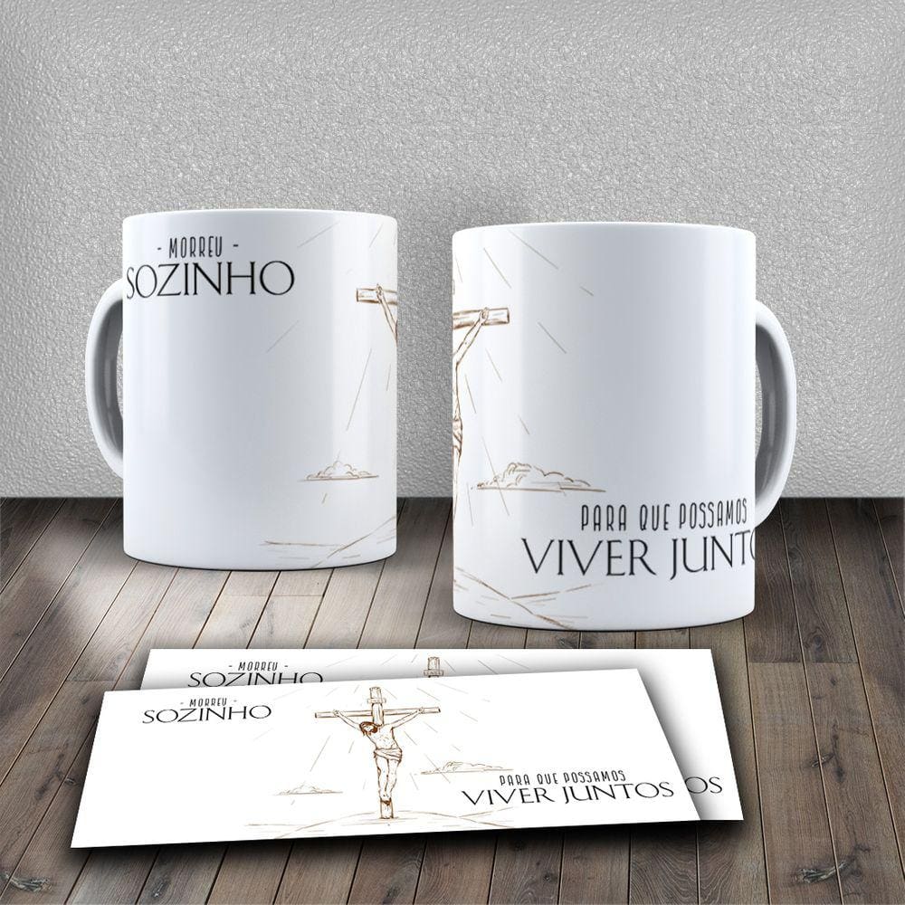 Canecas Personalizadas Evangelica Ele Vive