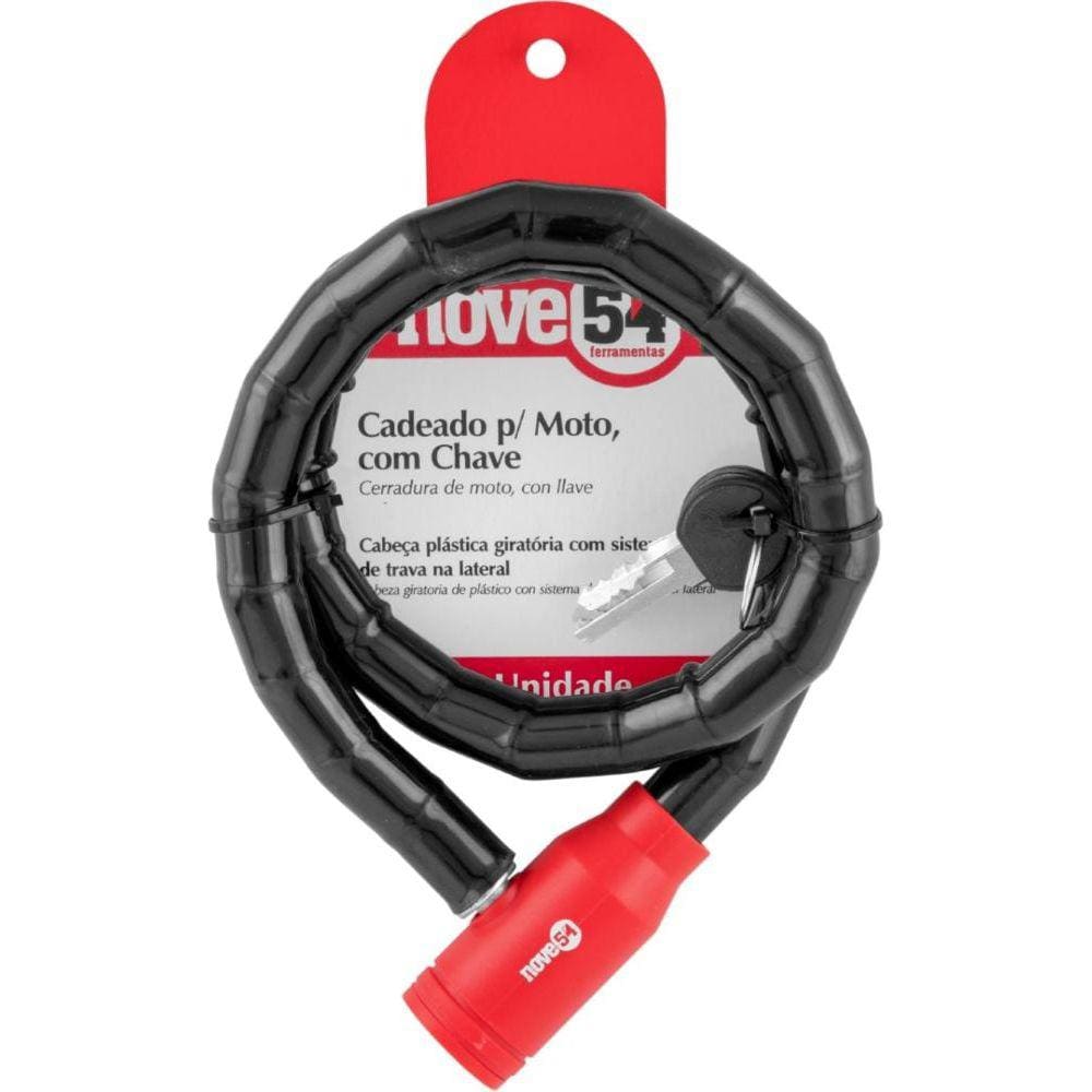 Cadeado para Moto 80 cm com Chave Nove54