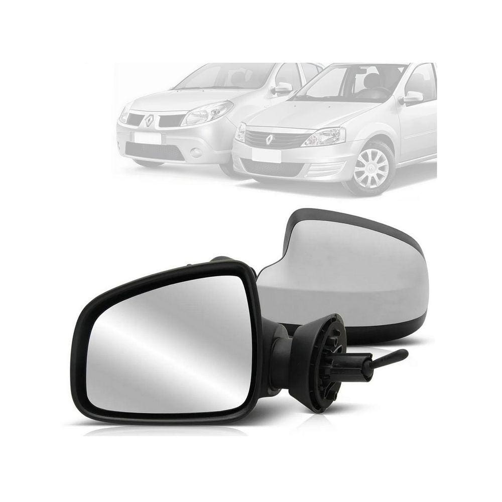 Retrovisor Controle Interno Logan Sandero Duster 09/.. Capa lisa motorista EB667