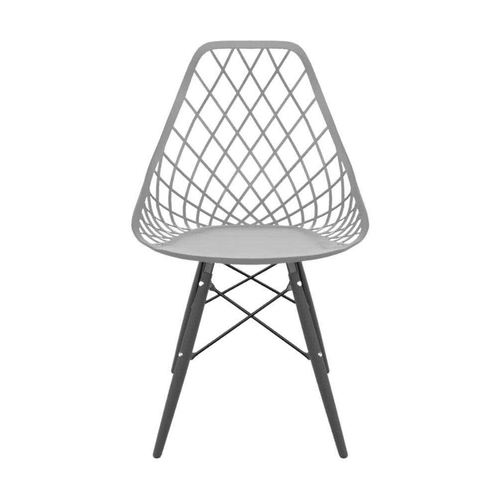 Cadeira para Sala de Jantar Kayla Dsw Inj Cinza Brasão