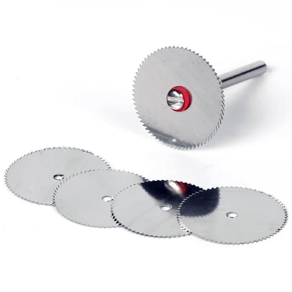 Kit 5 Lâmina De Serra 22Mm Aço Inox Haste 3Mm Micro Retífica