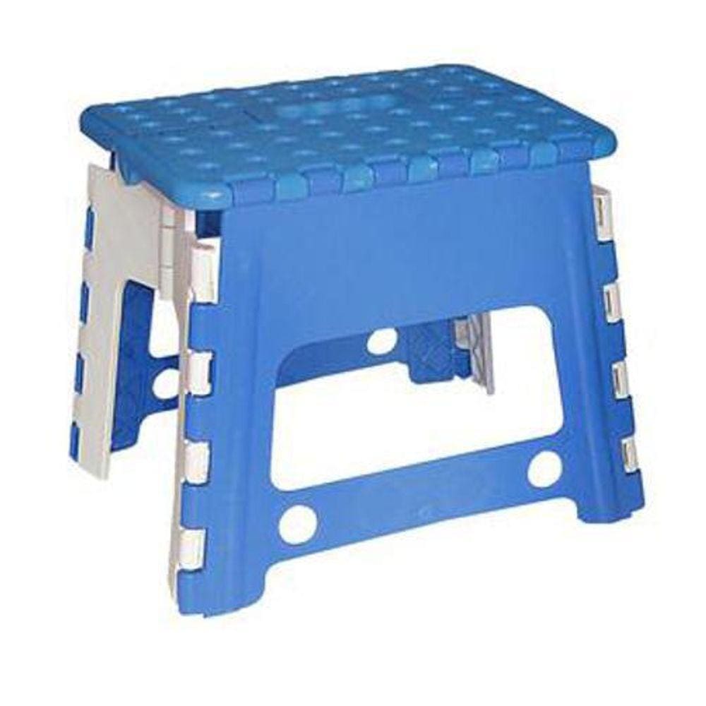 Banqueta Infantil Plastica Dobrável Azul - 137843