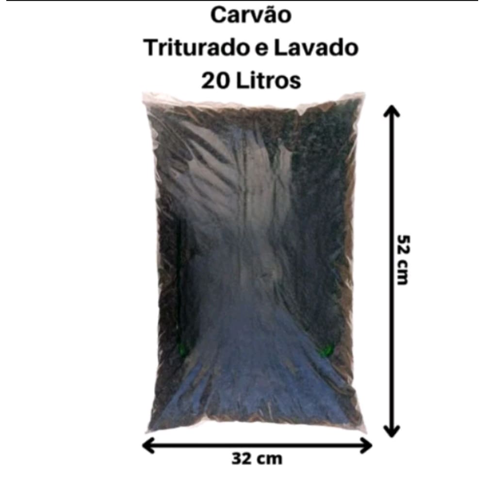 Carvão Triturado E Lavado 5kg Para substrato Rosas Do Deserto suculentas Orquídeas 20 litros