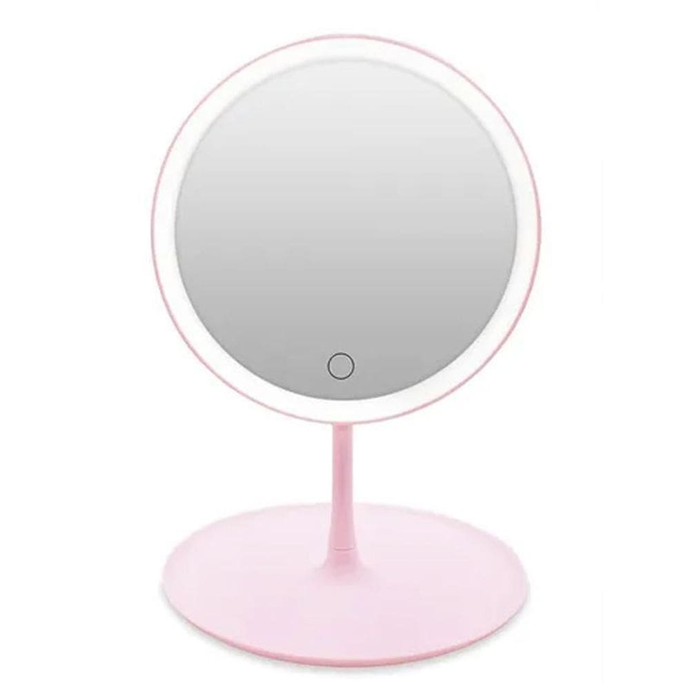 Espelho Maquiagem Led Ring Light Touch Makeup Mirror Face
