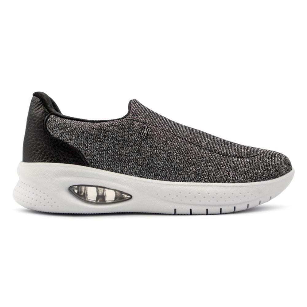 Tênis Usaflex Feminino Slip On Tecido Brilho AL3602