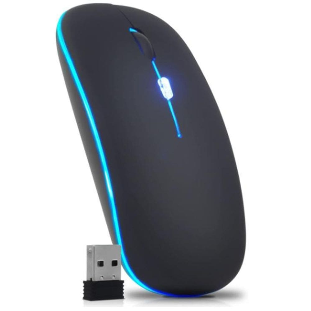Brilhe Em Cada Movimento: Mouse Sem Fio Recarregável Led
