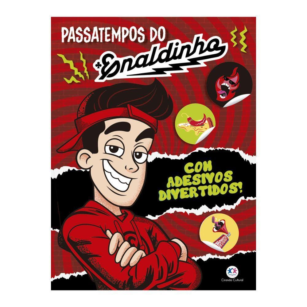 Livro Infantil Passatempo do Enaldinho com Adesivos Divertidos