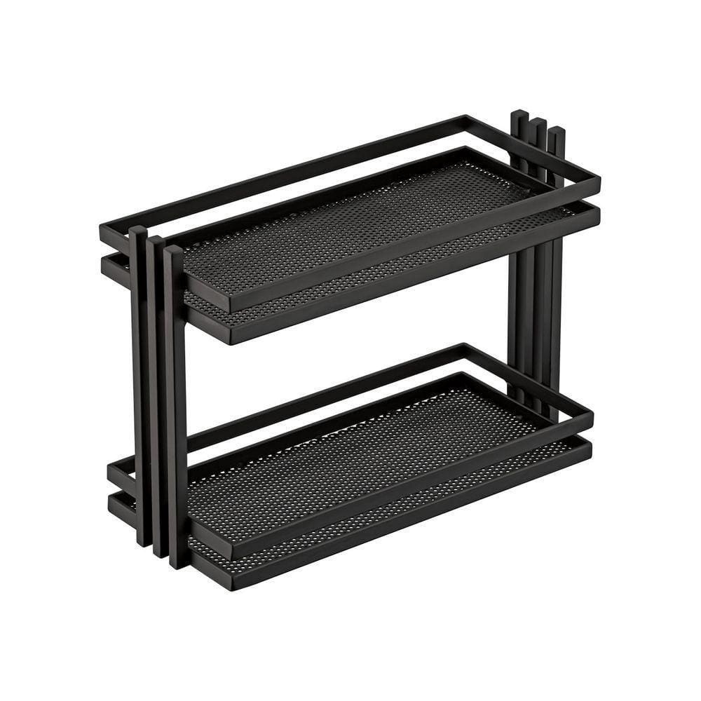 Bandeja Multiuso Organizador Hara Lívia 32,5 X 21 X 14 Cm Cor:preto