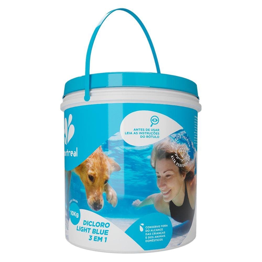 Cloro Piscina 3 Em 1 Light Blue - Montreal - Balde 10Kg