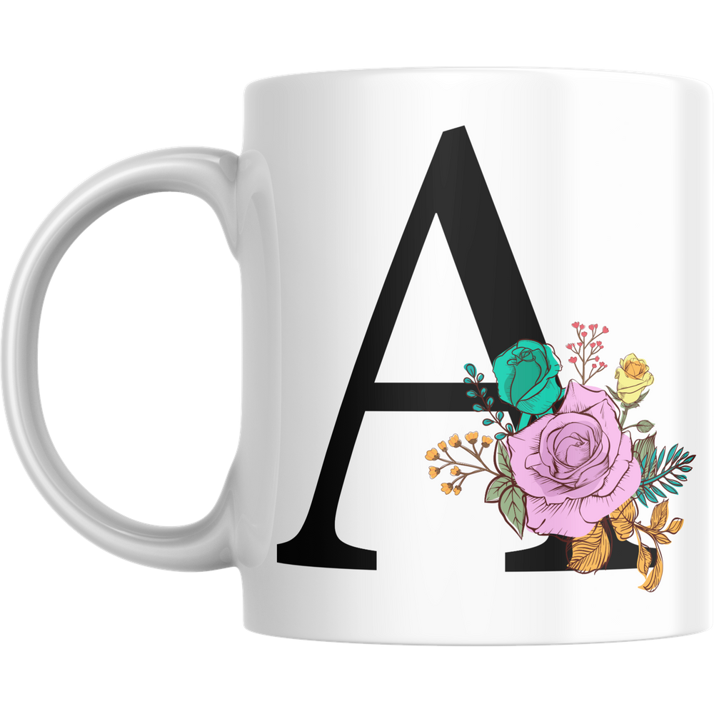 Canecas Personalizadas Alfabeto Black Letra A