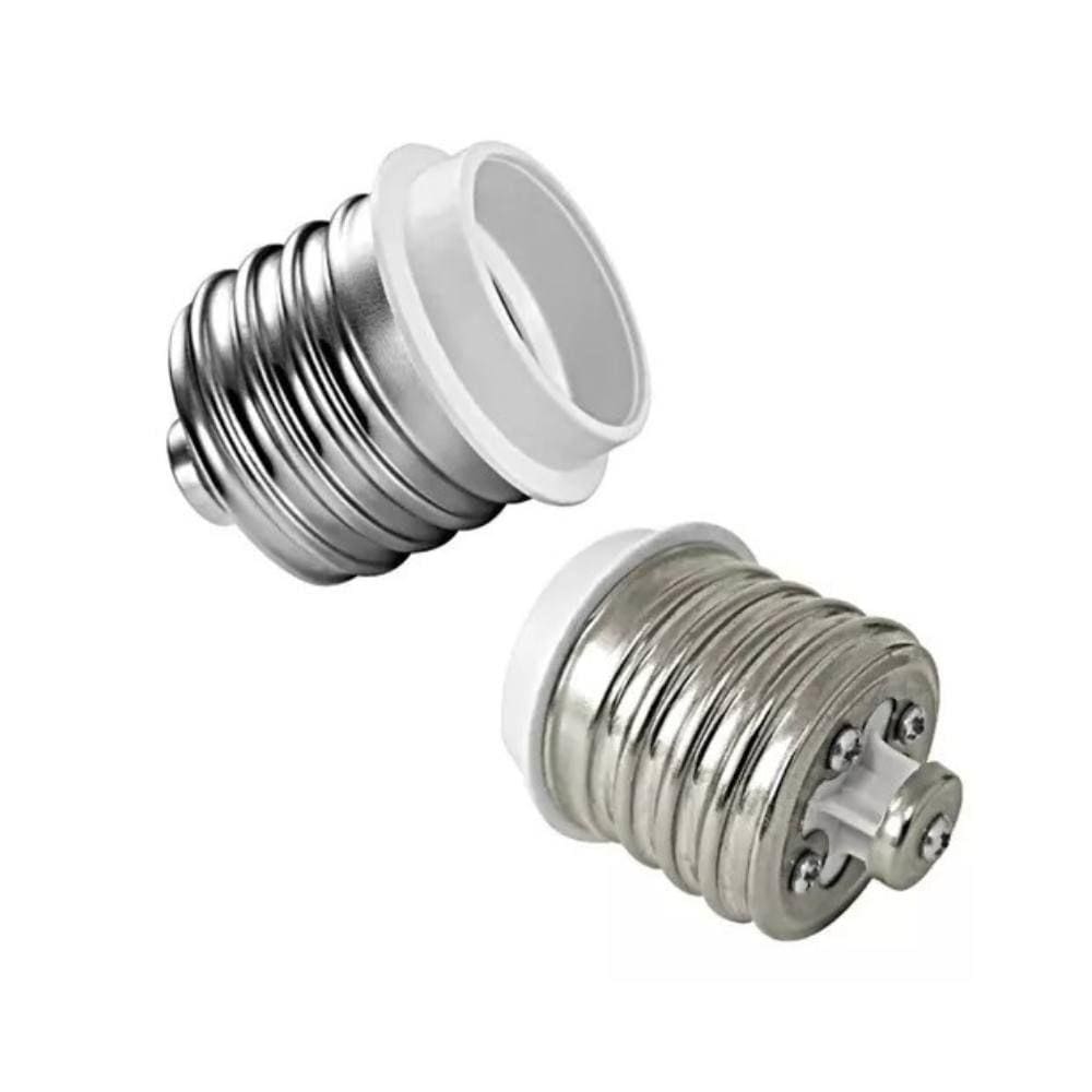 Kit 2 Peças Adaptador Redutor Bocal E40 Para E27 Resistente