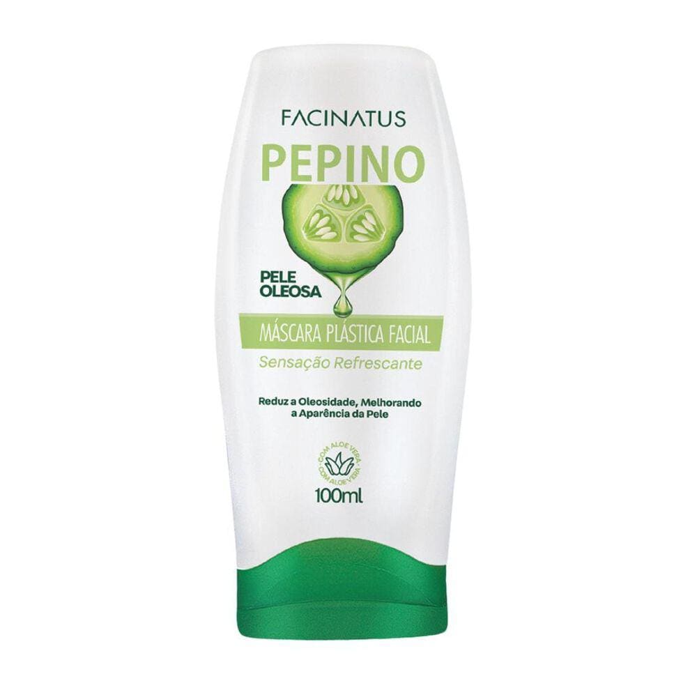 Máscara Facial Para Pele Oleosa Pepino 100Ml Facinatus
