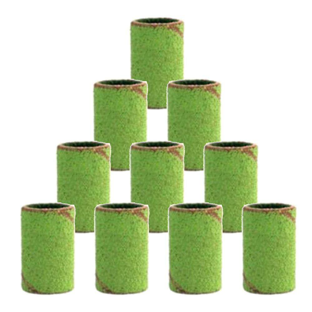 Kit 10 Tubo De Lixa 1/4 Grão 240 Verde Limão Micro Retífica