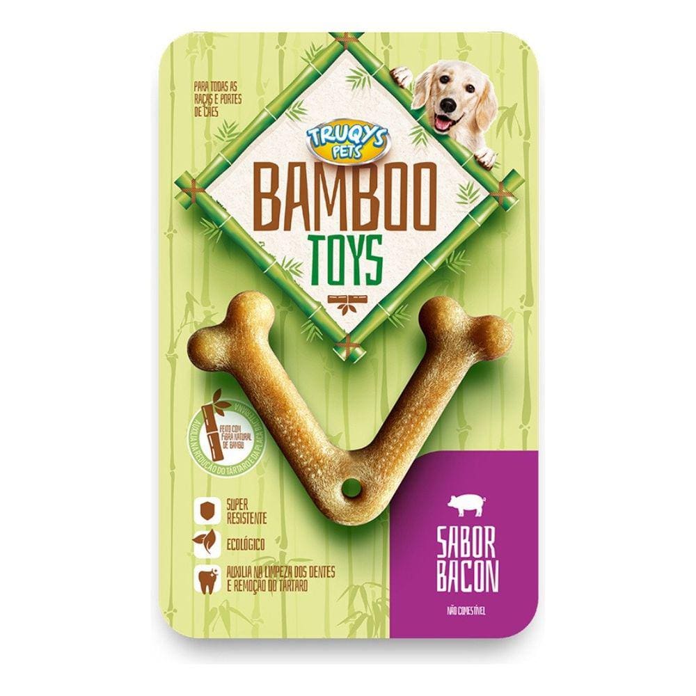 Osso Para Cães Mordedores Cachorros Pequeno Bamboo Toys