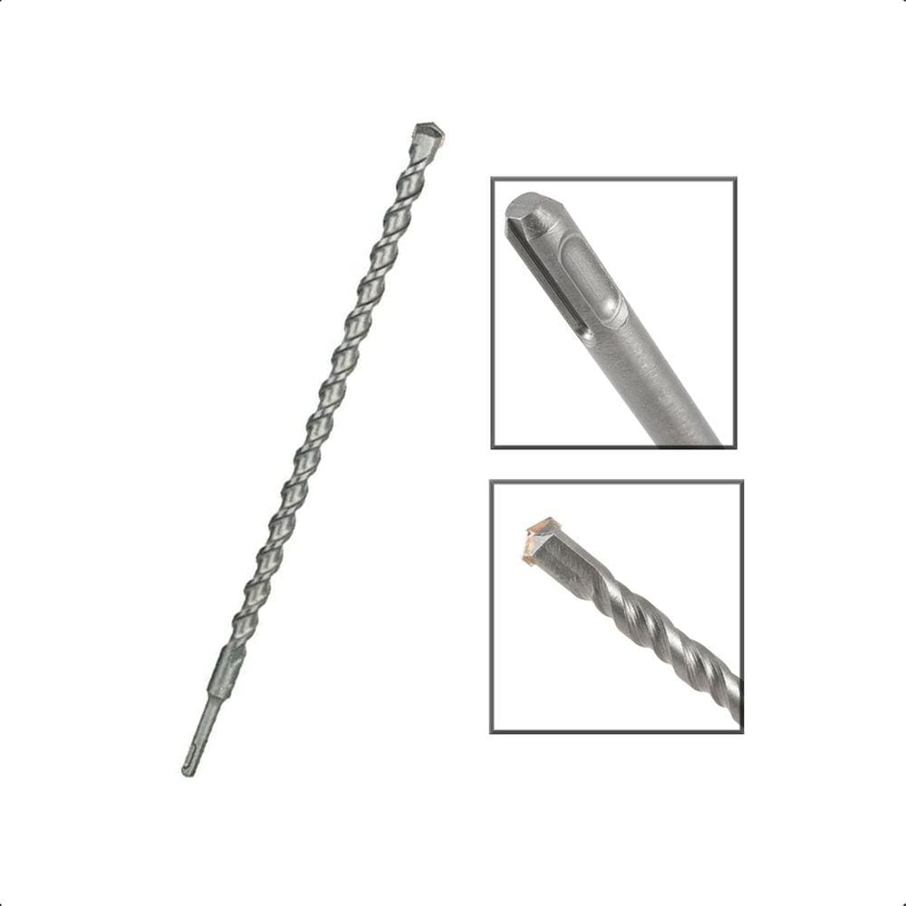 Broca SDS Plus 18x210 mm Aço Carbono Tungstênio Martelete