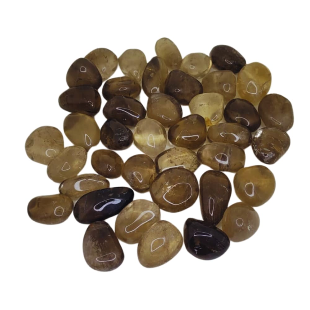 Quartzo Fumê Pedra Rolada 1 Kilo Semi Preciosa - Proteção