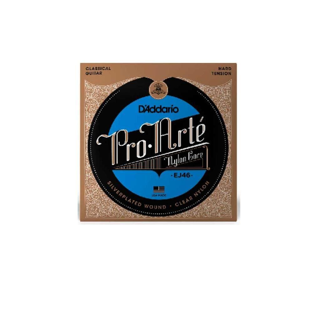 Cordas Para Violão Nylon D Addario Pro-arté Nylon Core Ej46 Prata/transparente [F108]