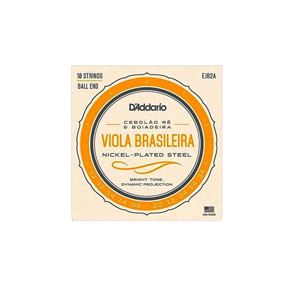 Cordas Para Viola Brasileira Ré D Addario Ej82 [F108]