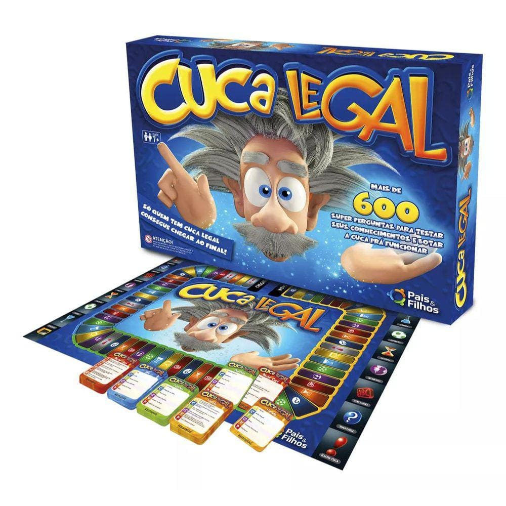Jogo de Mesa Cuca Legal Infantil +600 Perguntas Pais & Filhos