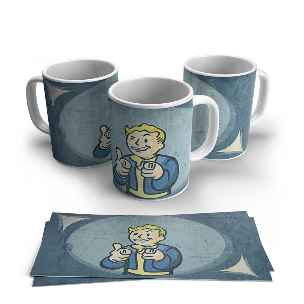 Caneca de Porcelana Fallout modelo 11
